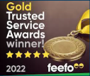 Feefo Gold Trusted Service Award 2022