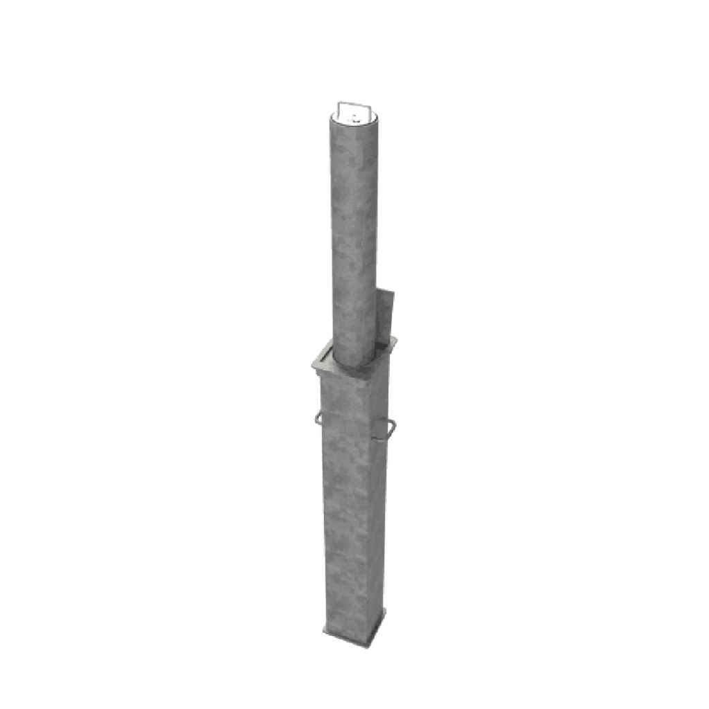 RRB R14 Telescopic Bollard Grey
