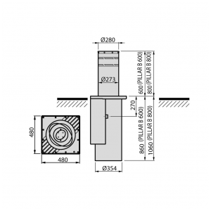 bollard drawings