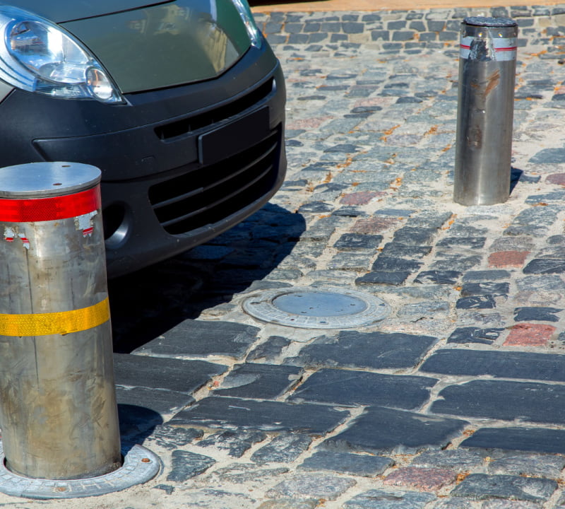 automatic ascending bollards