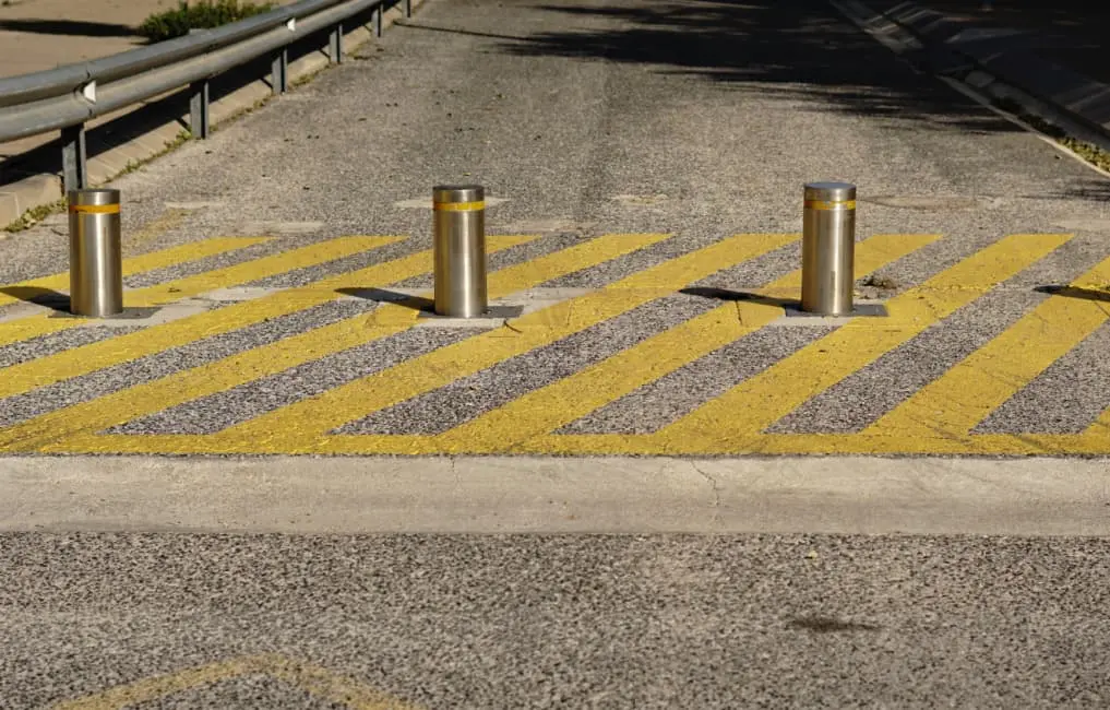 Bollards at Security Point