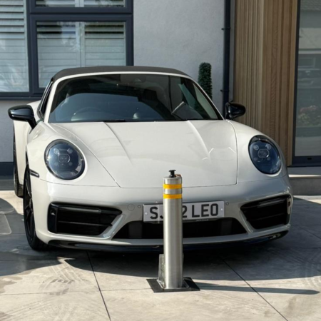 114 670 Stainless Steel Lift Assisted Telescopic Bollard (670mm) - Insurance Approved