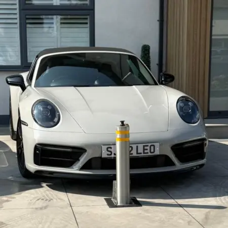 114 670 Stainless Steel Lift Assisted Telescopic Bollard (670mm) - Insurance Approved