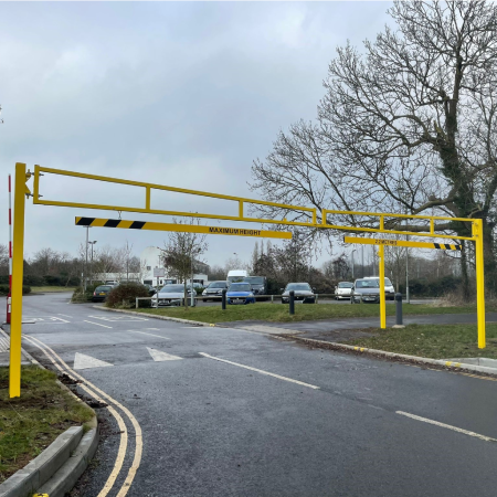 Heavy Duty Double Leaf Height Restriction Barrier
