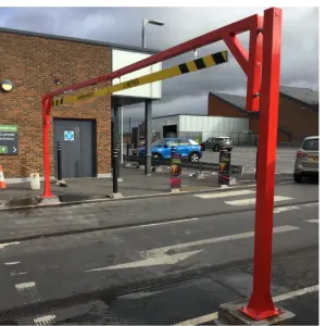 Economy Double Leaf Height Restriction Barrier