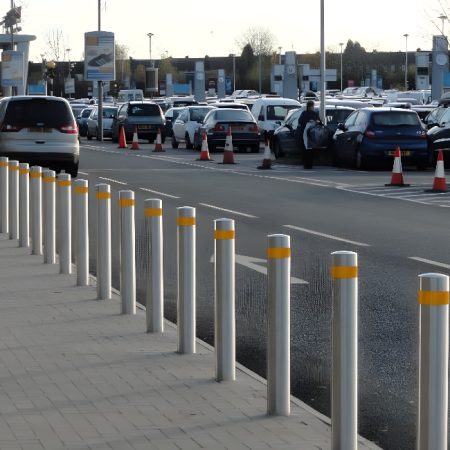 Car Stopper 30 - Shallow Mount PAS68 Bollard - Crash tested to stop a 1500kg vehicle @ 30mph