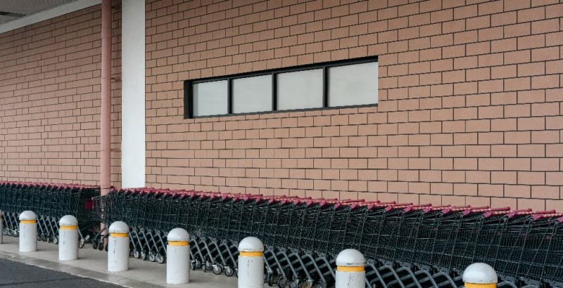 bollards at commercial building